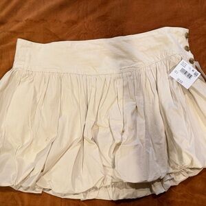 American Eagle Outfitters Cream Mini Skirt